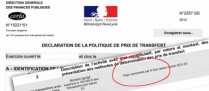 Prix de transfert : erreur dans le formulaire n° 2257 !